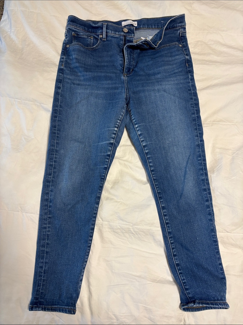 LOFT Dark Blue Skinny Stretch Jeans